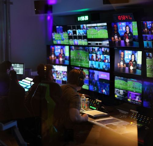 Esports broadcast production room