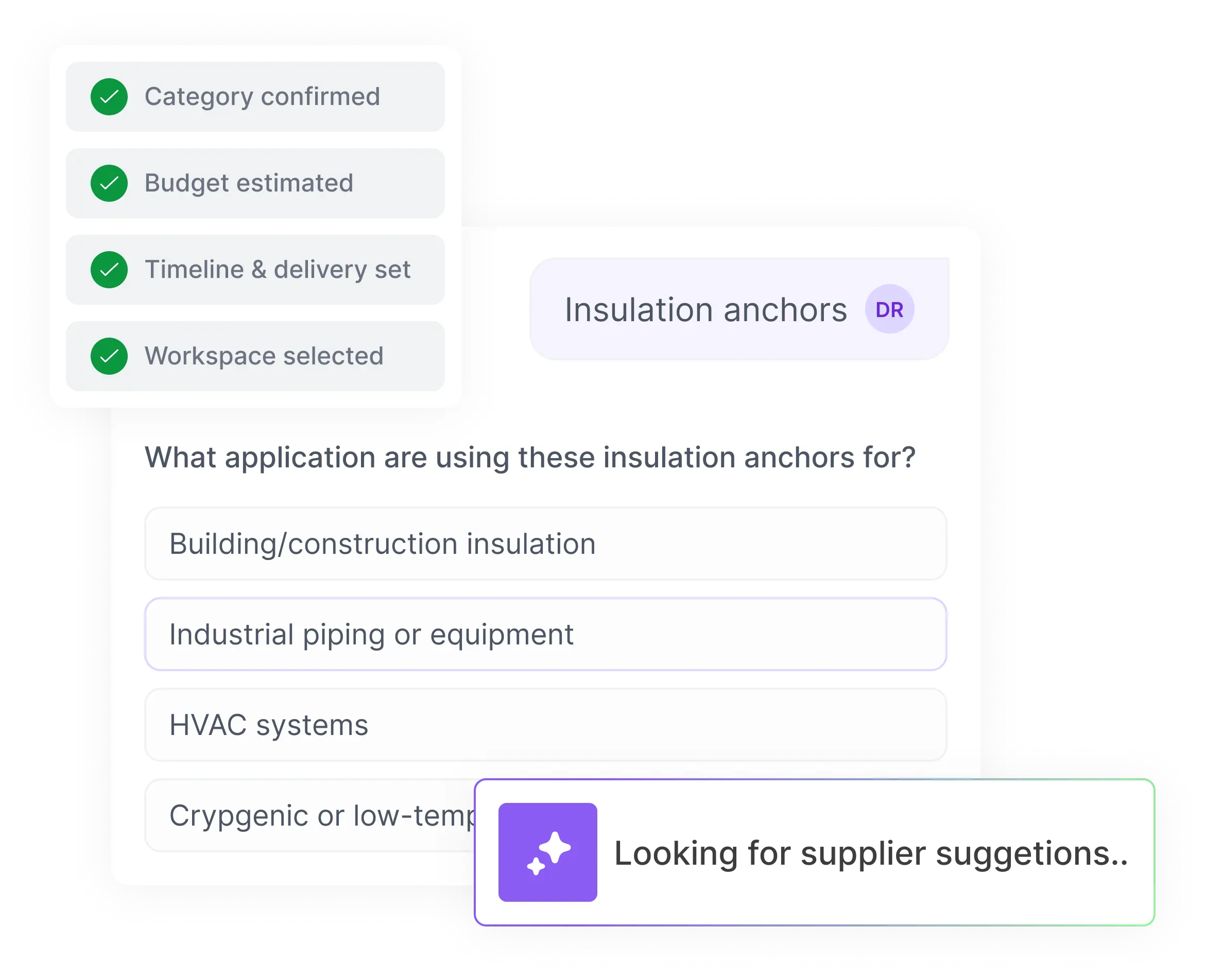 Dashboard displaying supplier proposal analysis and automated bid comparisons on the Mercanis platform.