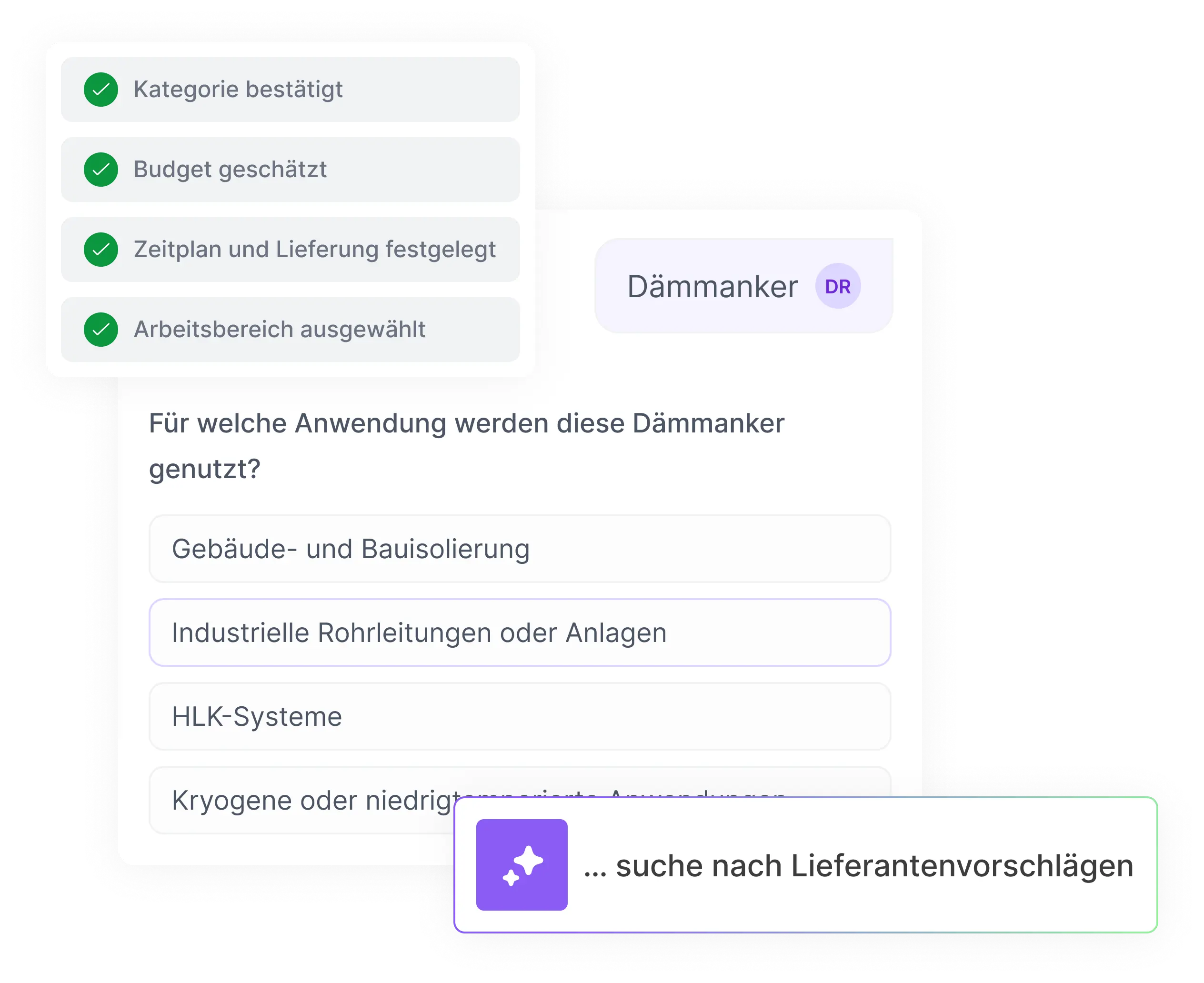 Dashboard displaying supplier proposal analysis and automated bid comparisons on the Mercanis platform.