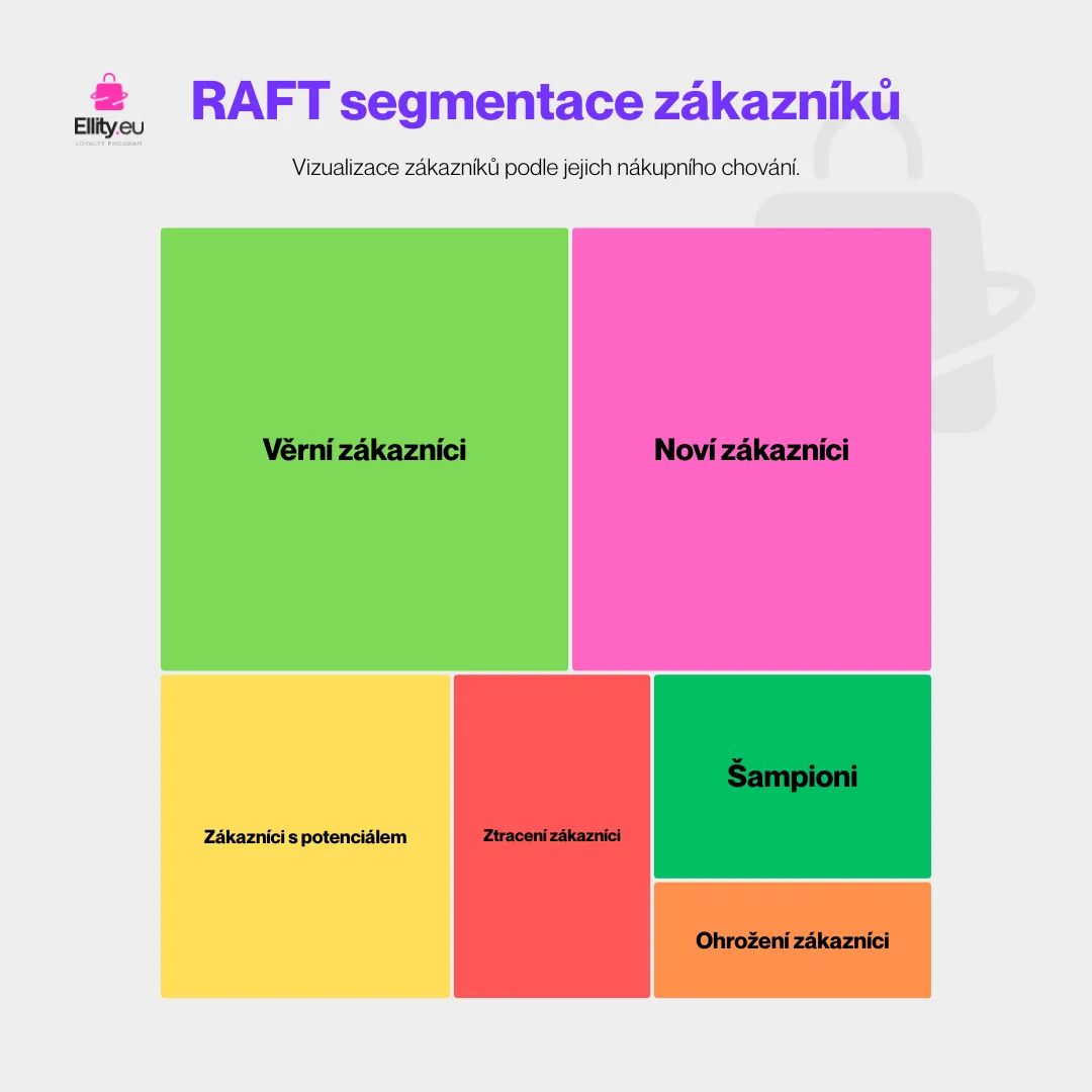 RAFT segmentation of customers according to their loyalty.