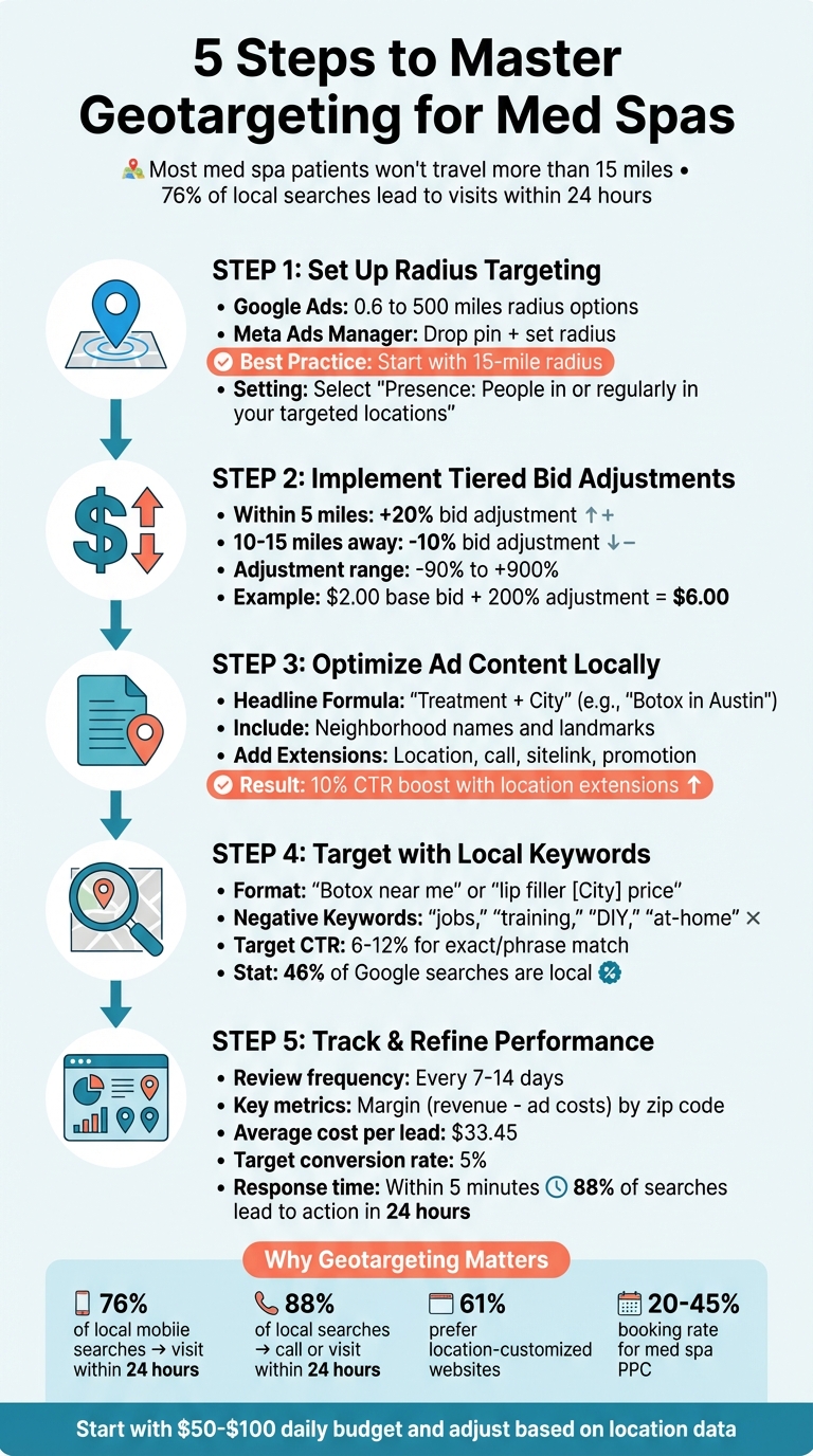 Med Spa Geotargeting Setup Guide: 5 Steps to Optimize Local Ad Campaigns