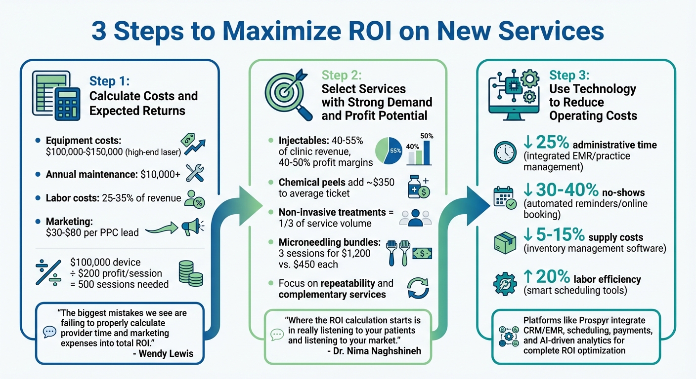 3-Step Process to Maximize ROI When Adding New Aesthetic Clinic Services