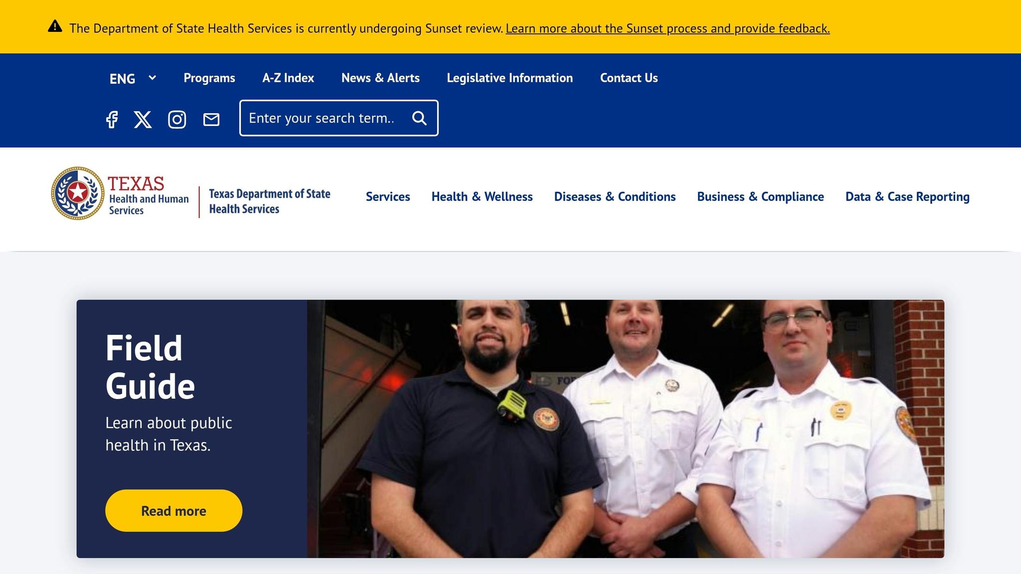 Department of State Health Services