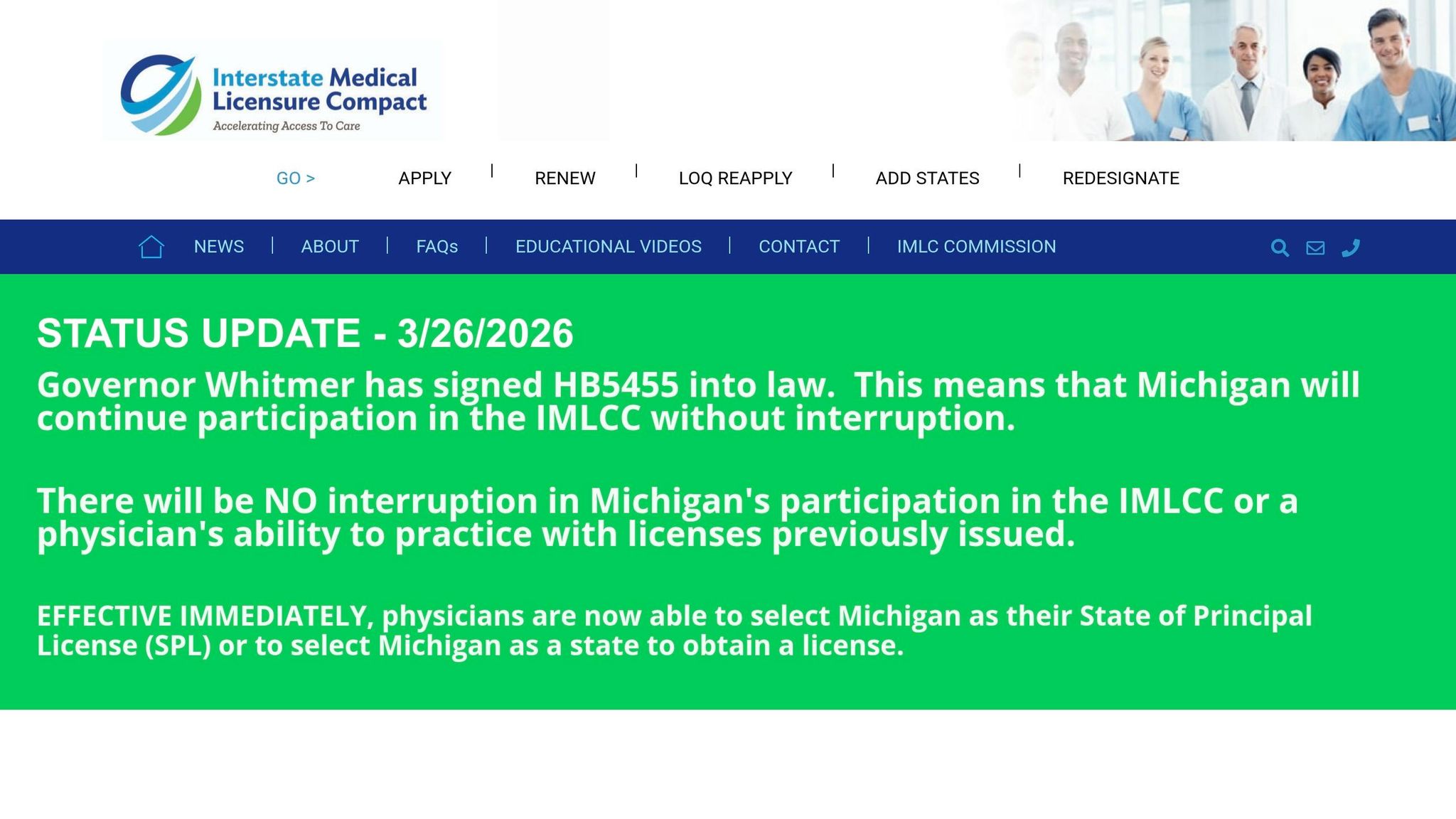 Interstate Medical Licensure Compact