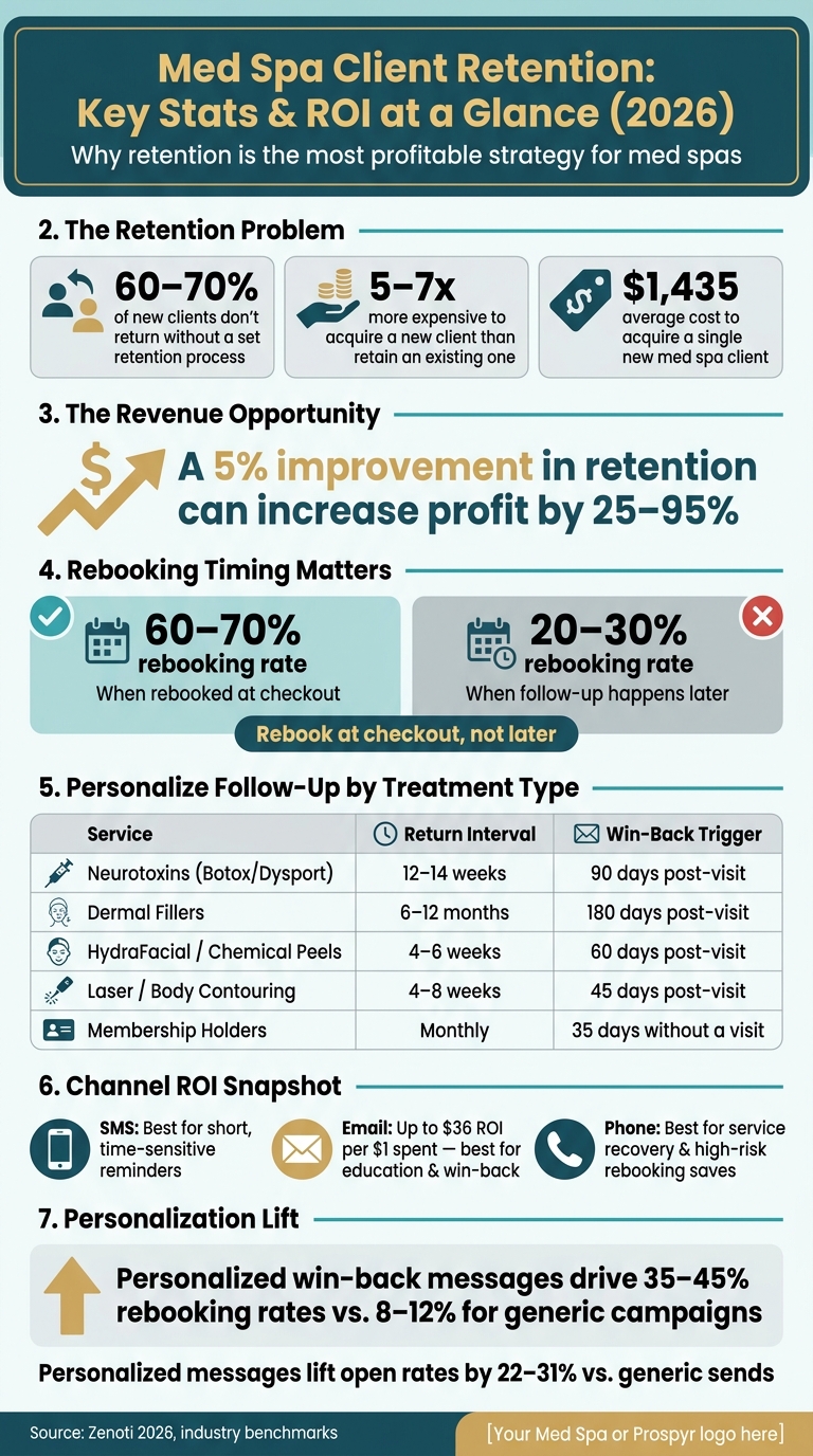 Med Spa Client Retention: Key Stats & ROI at a Glance (2026)