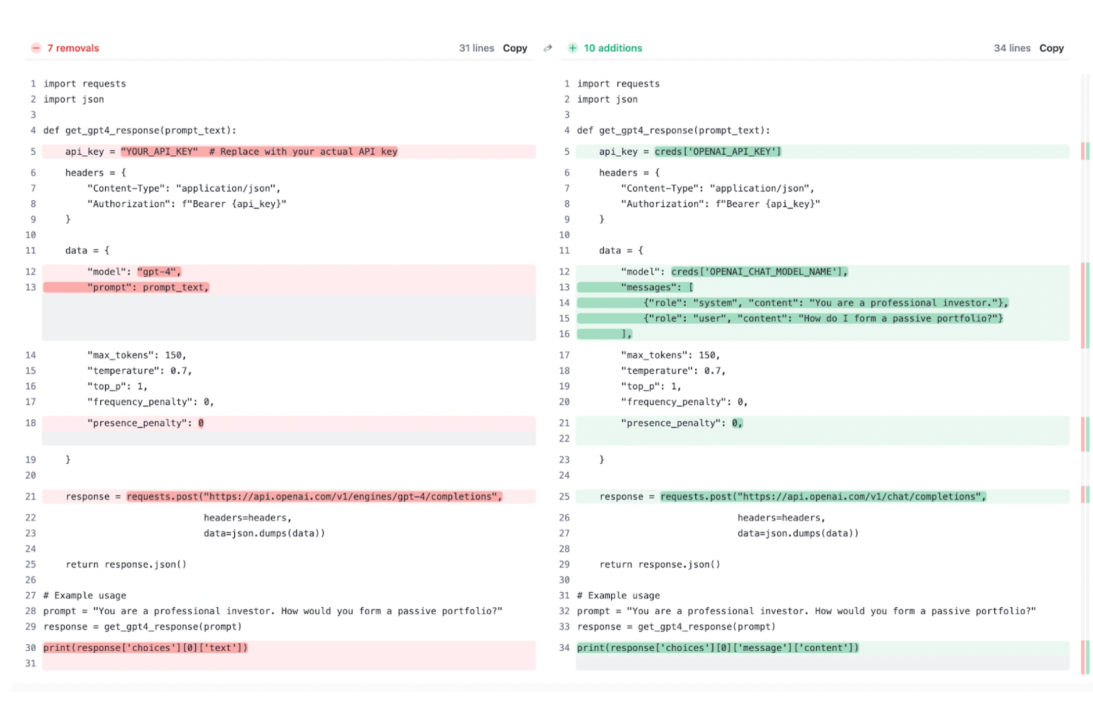 Using LLMs to Create API Calls