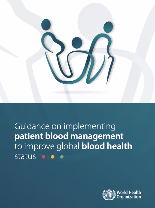 Guidance on implementing patient blood management to improve global blood health status