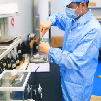 testing gel polish in lab