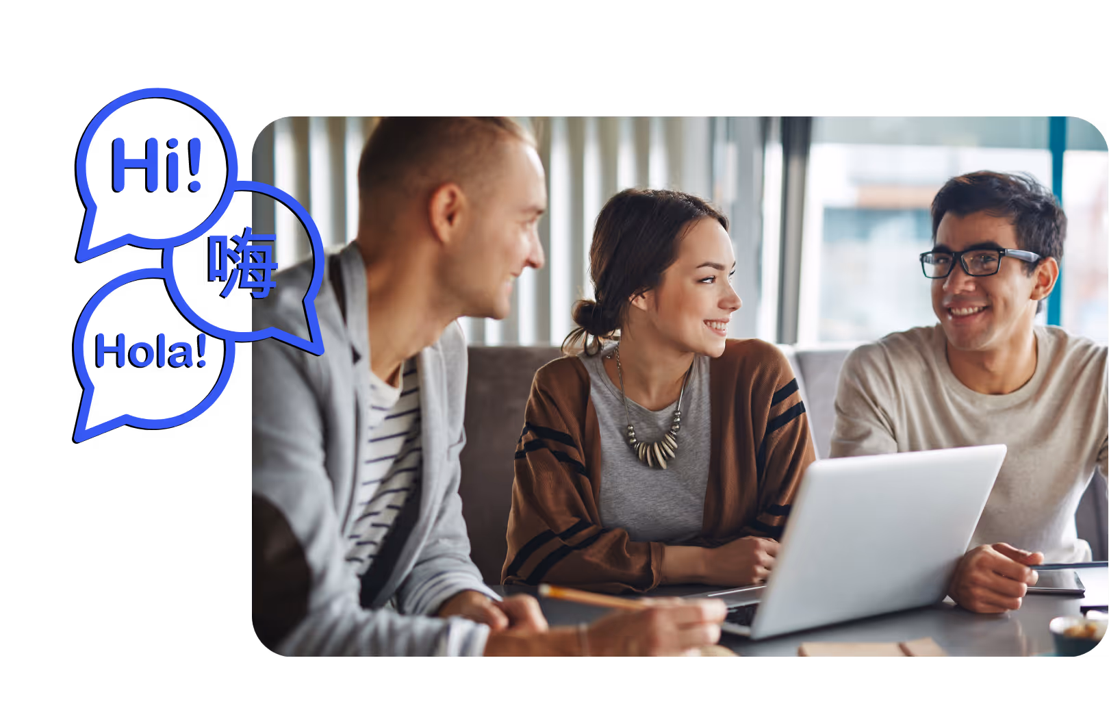 People are having meetings