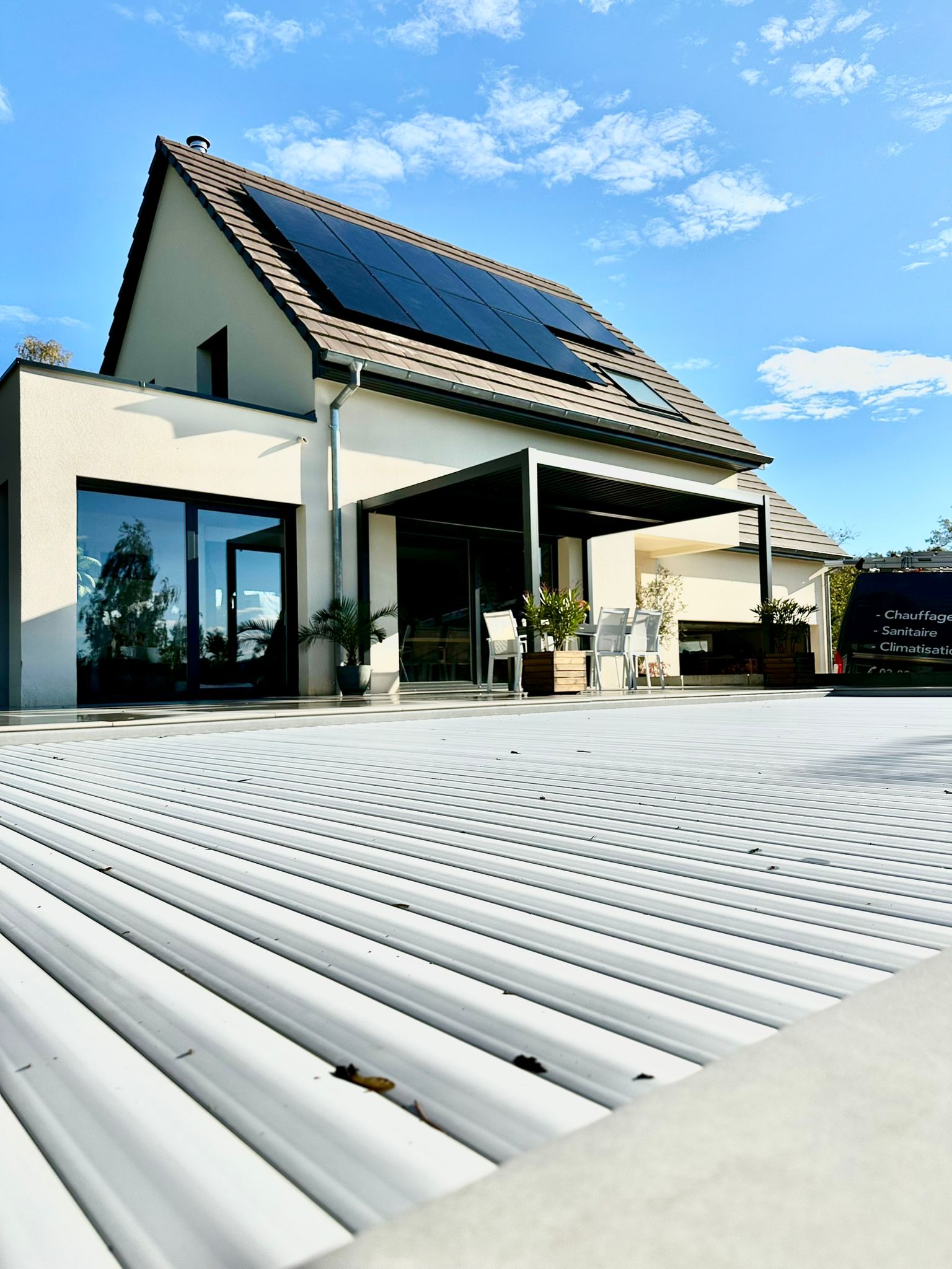 Panneaux photovoltaïques à Huningue