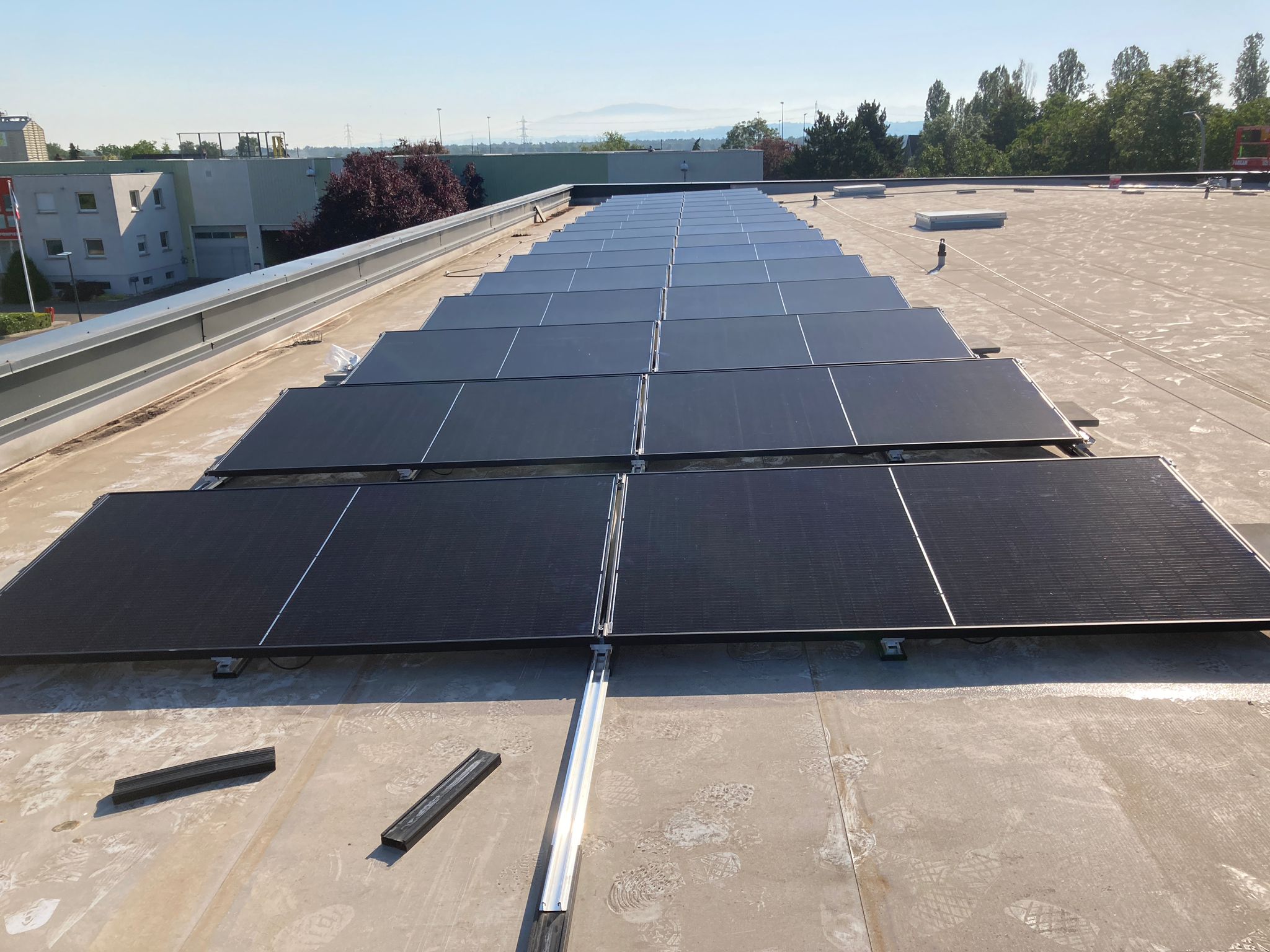 Panneaux photovoltaïques à Riedisheim