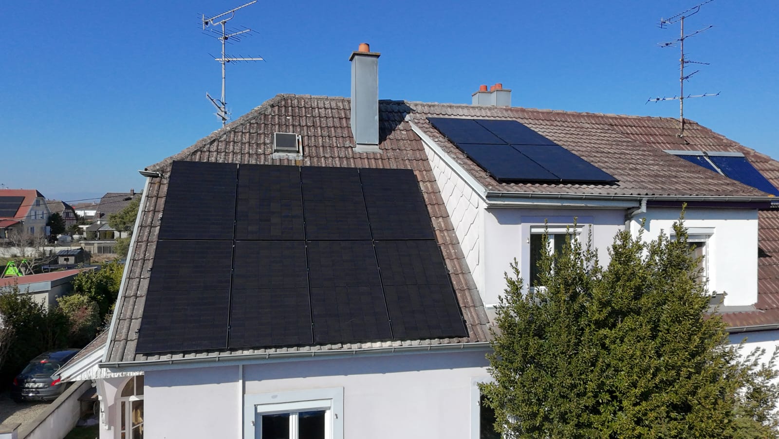 Panneaux photovoltaïques à Sausheim