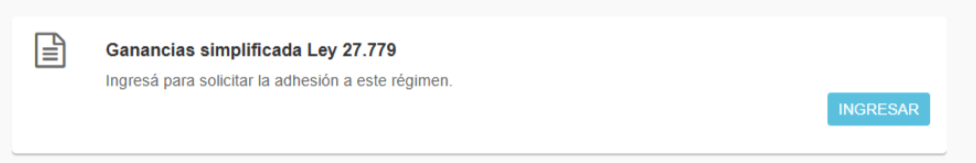 Pantalla de inicio de AFIP - Sistema Registral