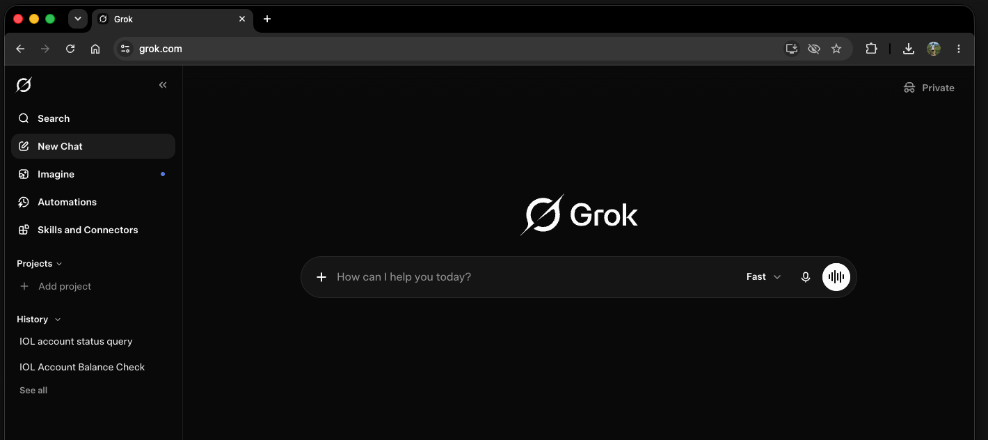 Ingresar a Grok