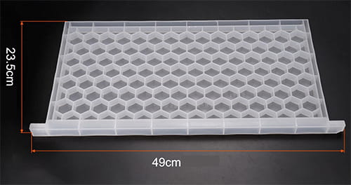 Pollen feeding frame for inside hive