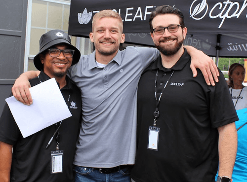 Young professionals at an event