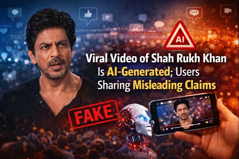 Viral Video of Shah Rukh Khan Is AI-Generated; Users Sharing Misleading Claims