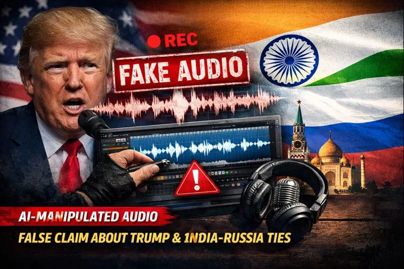 AI‑Manipulated Audio Used to Falsely Claim Trump Warned India Over Russia Ties