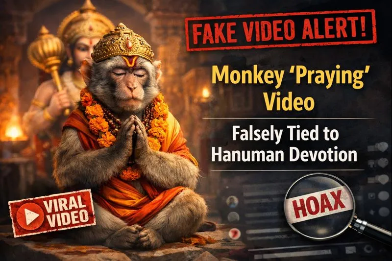 AI-Generated Video of Monkey Falsely Linked to Hanuman Devotion