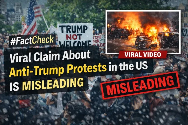 Viral Claim About Anti-Trump Protests in the US Is Misleading