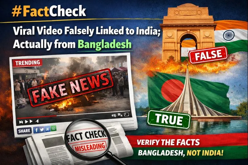 #FactCheck - Viral Video Falsely Linked to India; Actually from Bangladesh