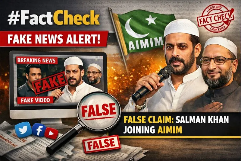 #FactCheck - AI-Generated Video Falsely Claims Salman Khan Is Joining AIMIM