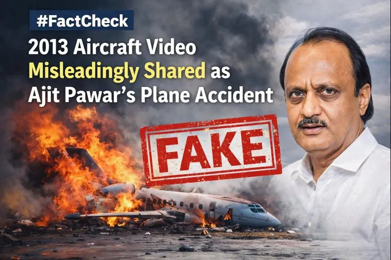 #FactCheck - 2013 Aircraft Video Misleadingly Shared as Ajit Pawar’s Plane Accident