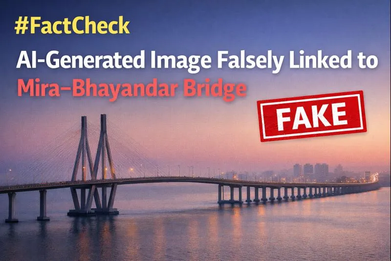 #FactCheck - AI-Generated Image Falsely Linked to Mira–Bhayandar Bridge