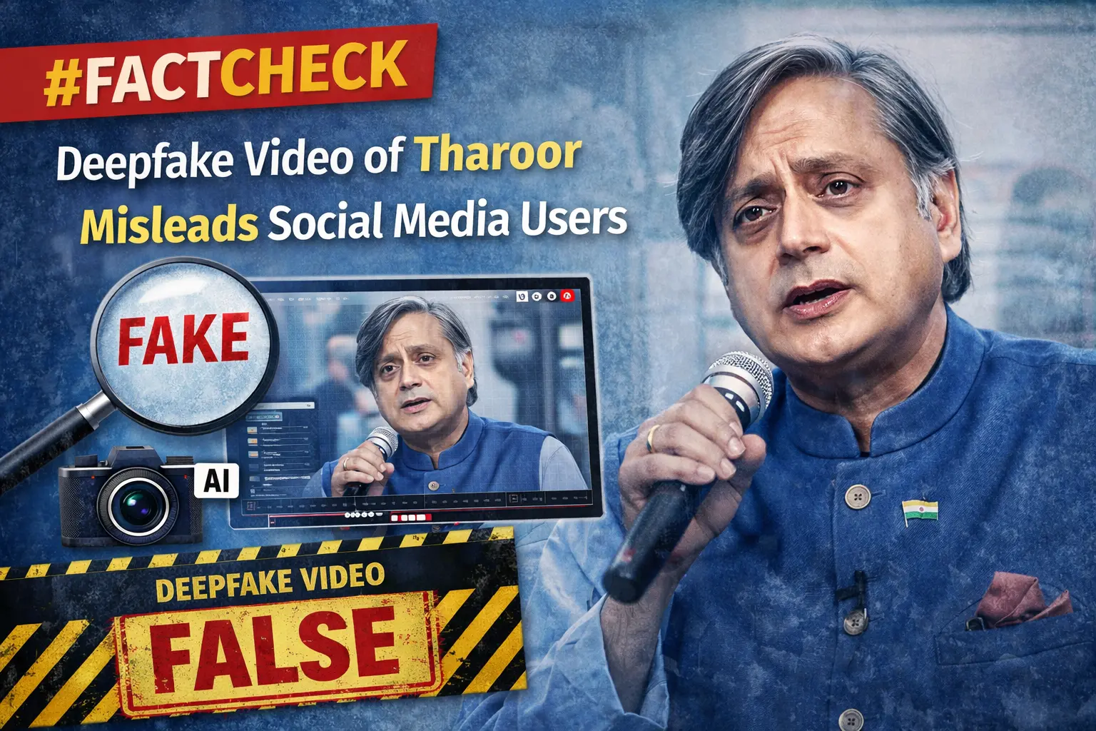 #FactCheck -Deepfake Video of Tharoor Misleads Social Media Users