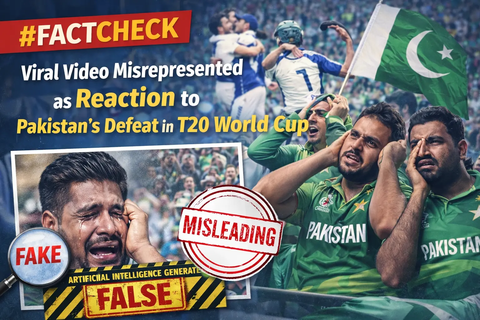 #FactCheck - Viral Video Misrepresented as Reaction to Pakistan’s Defeat in T20 World Cup