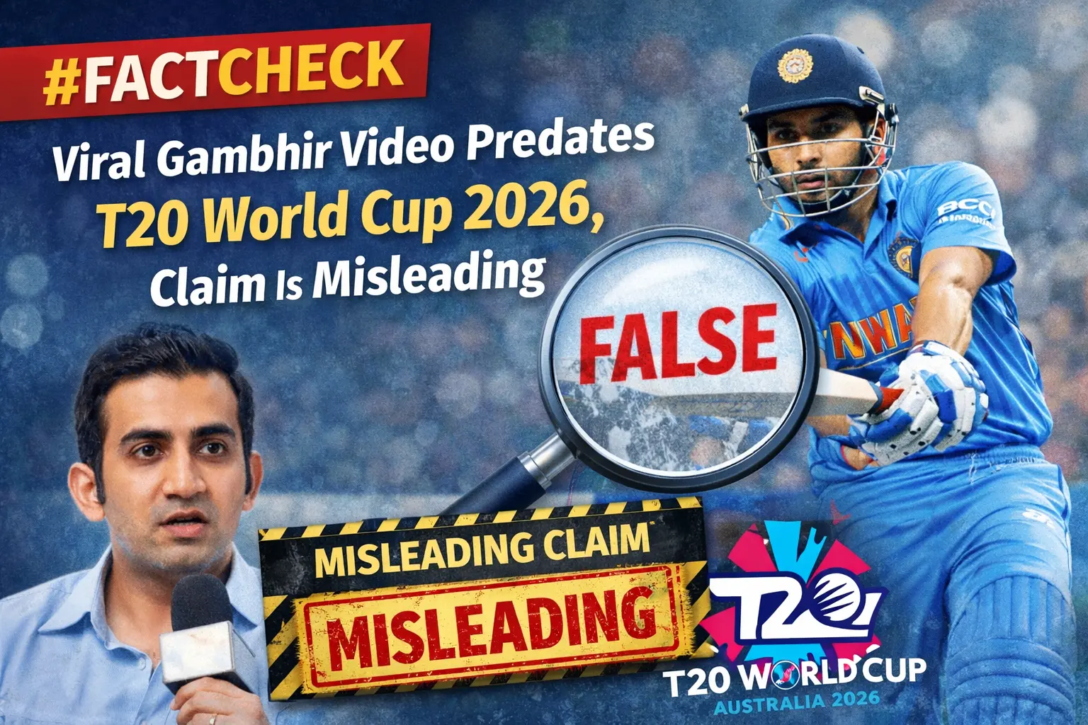 #FactCheck: Viral Gambhir Video Predates T20 World Cup 2026, Claim Is Misleading