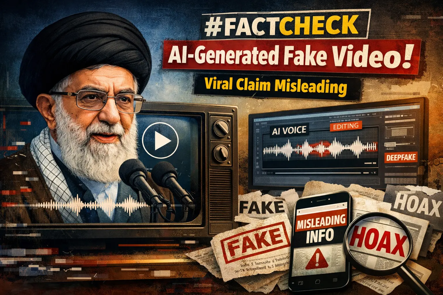 #FactCheck - Old Video of Khamenei Manipulated With AI Voice, Viral Claim Misleading