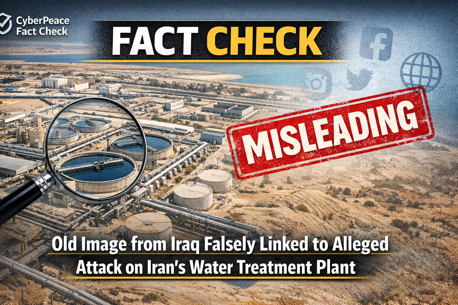 #FactCheck -Old Image from Iraq Falsely Linked to Alleged Attack on Iran’s Water Treatment Plant