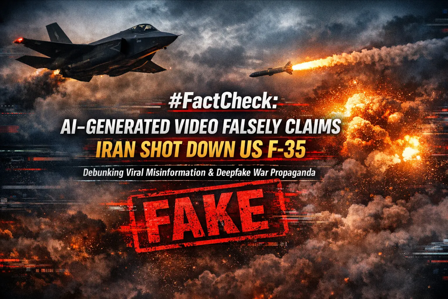 #FactCheck- AI-Generated Video Falsely Claims Iran Shot Down US F-35 Fighter Jet