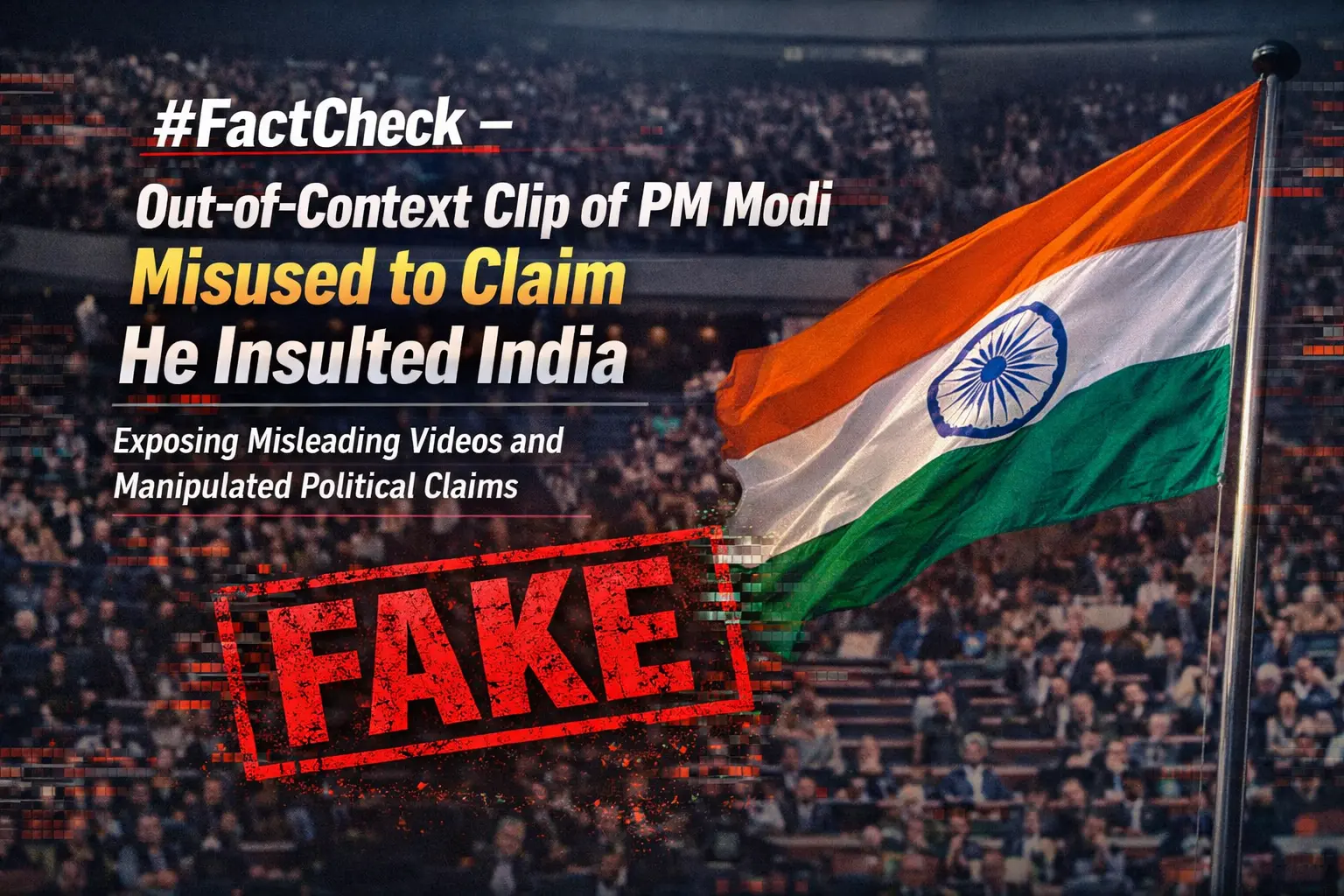 #FactCheck - Out-of-Context Clip of PM Modi Misused to Claim He Insulted India