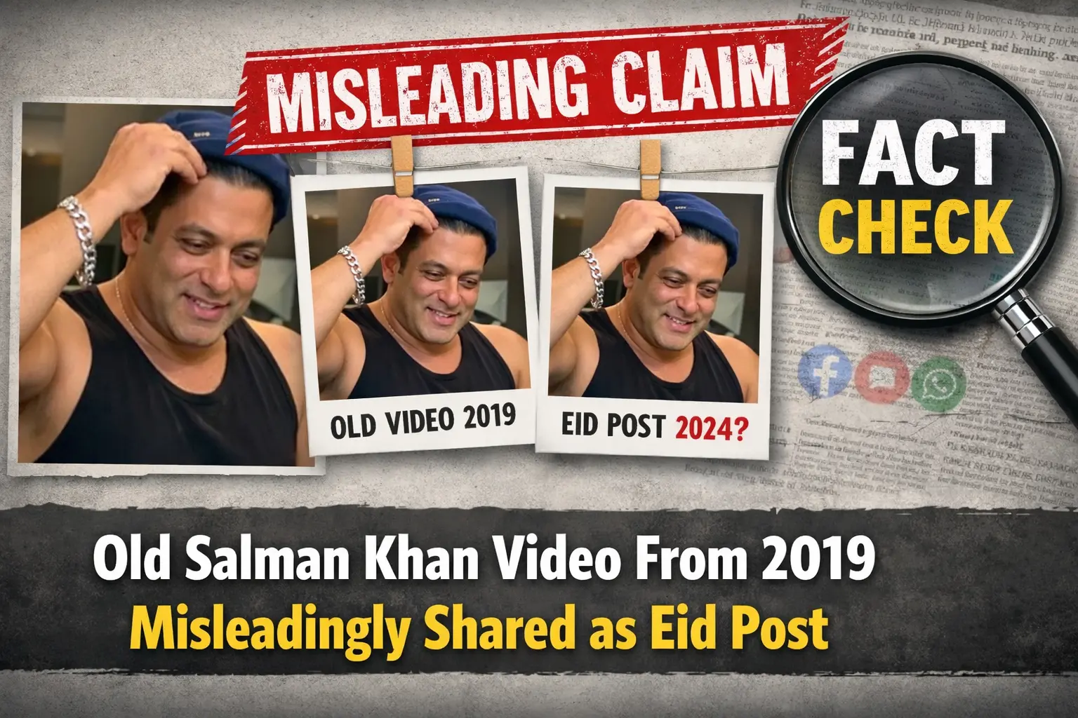 #FactCheck: Old Salman Khan Video From 2019 Misleadingly Shared as Eid Post