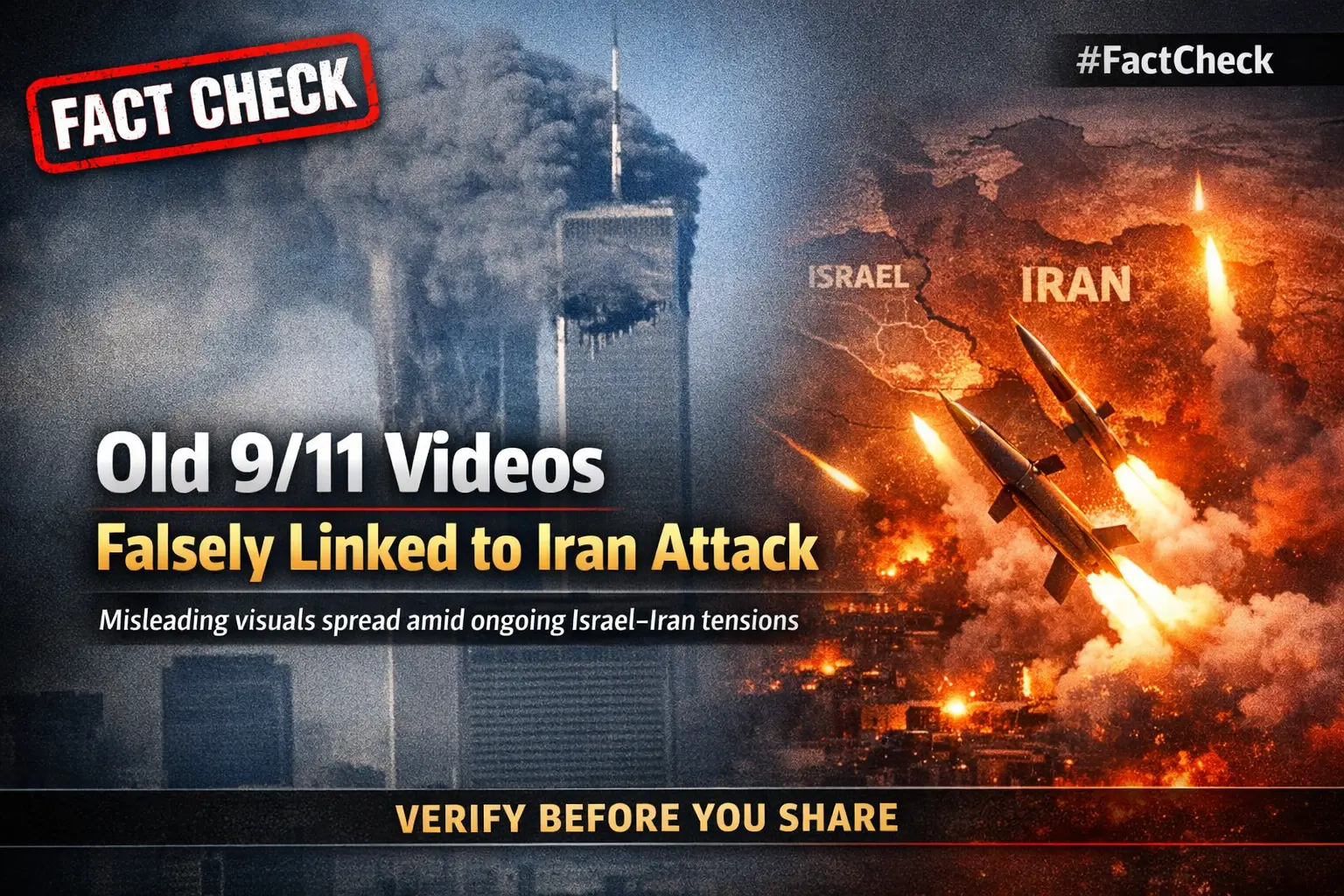 #FactCheck:Old 9/11 Videos Falsely Linked to Iran’s Attack on Israel Amid Ongoing Conflict