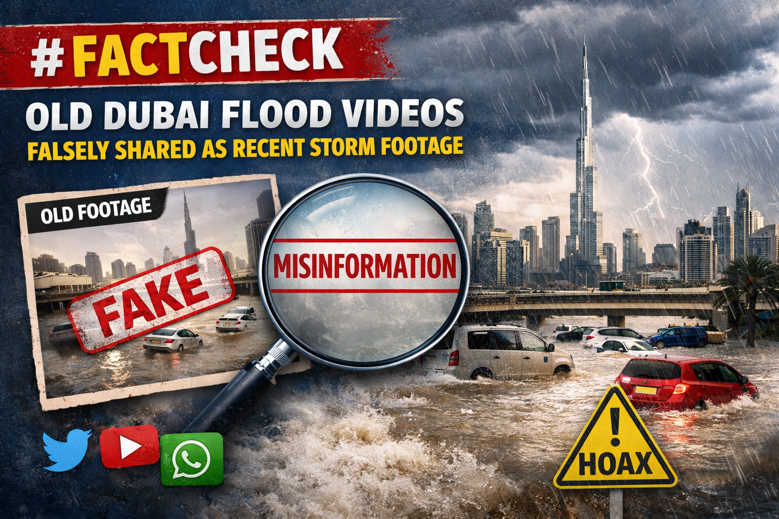 #FactCheck- Old Dubai Flood Videos Falsely Shared as Recent Storm Footage