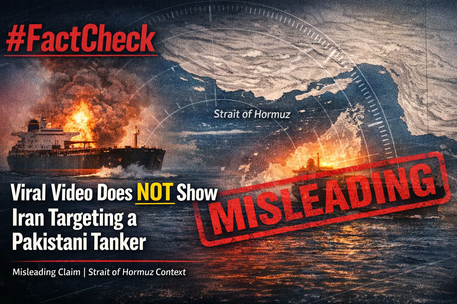  #FactCheck- Viral video does not show Iran targeting a Pakistani tanker in Strait of Hormuz