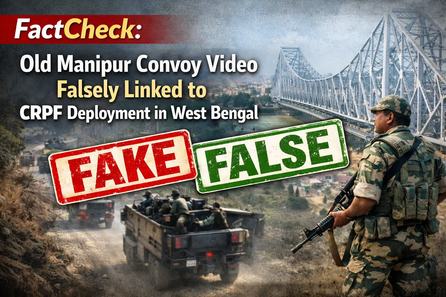 #FactCheck- Old Manipur Convoy Video Falsely Linked to CRPF Deployment in West Bengal