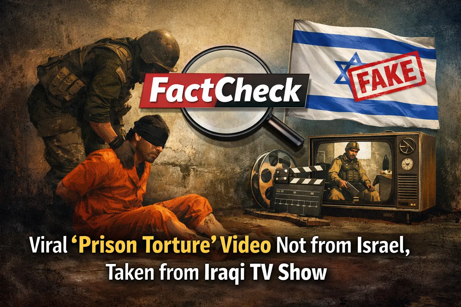 #FactCheck- Viral ‘Prison Torture’ Video Not from Israel, Taken from Iraqi TV Show