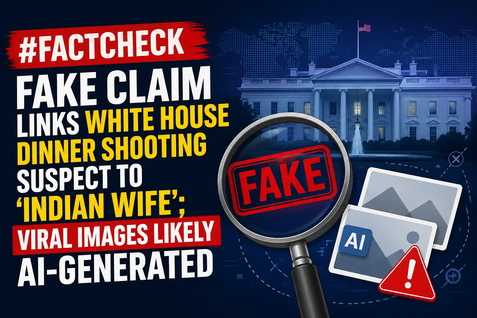 #FactCheck-Fake Claim Links White House Dinner Shooting Suspect to ‘Indian Wife’; Viral Images Likely AI-Generated