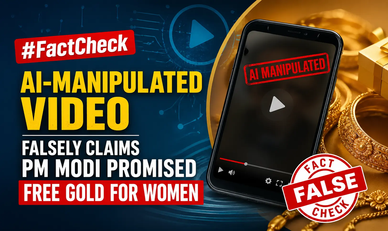 #FactCheck-AI-Manipulated Video Falsely Claims PM Modi Promised Free Gold for Women