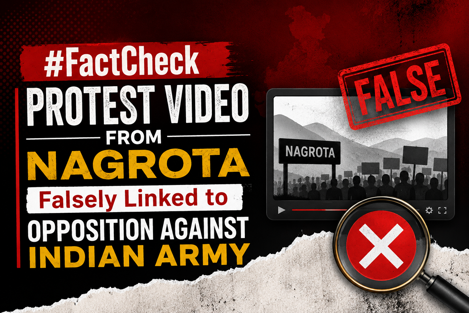 #FactCheck-Protest Video from Nagrota Falsely Linked to Opposition Against Indian Army