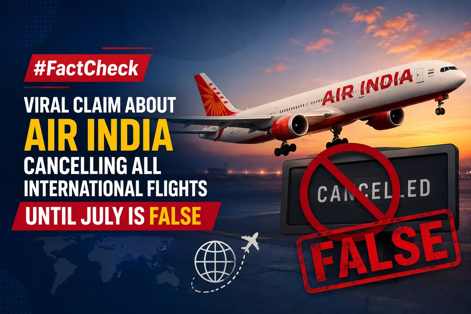 #FactCheck -Viral Claim About Air India Cancelling All International Flights Until July Is False
