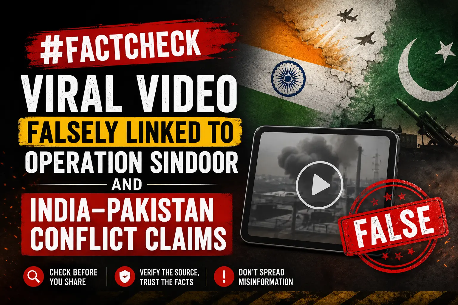 #FactCheck -Viral video falsely linked to Operation Sindoor and India–Pakistan conflict claims