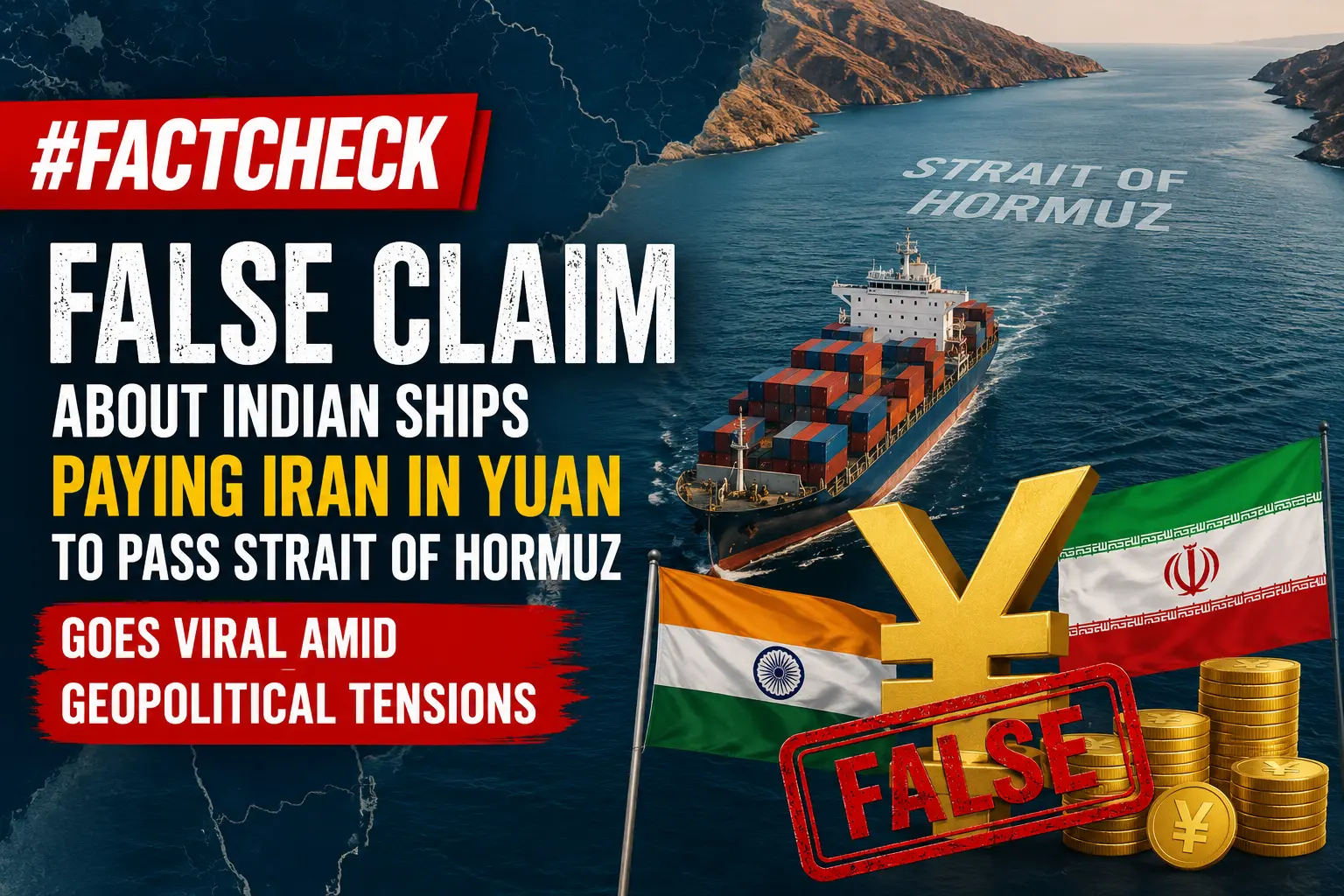 #FactCheck -False Claim About Indian Ships Paying Iran in Yuan to Pass Strait of Hormuz Goes Viral Amid Geopolitical Tensions