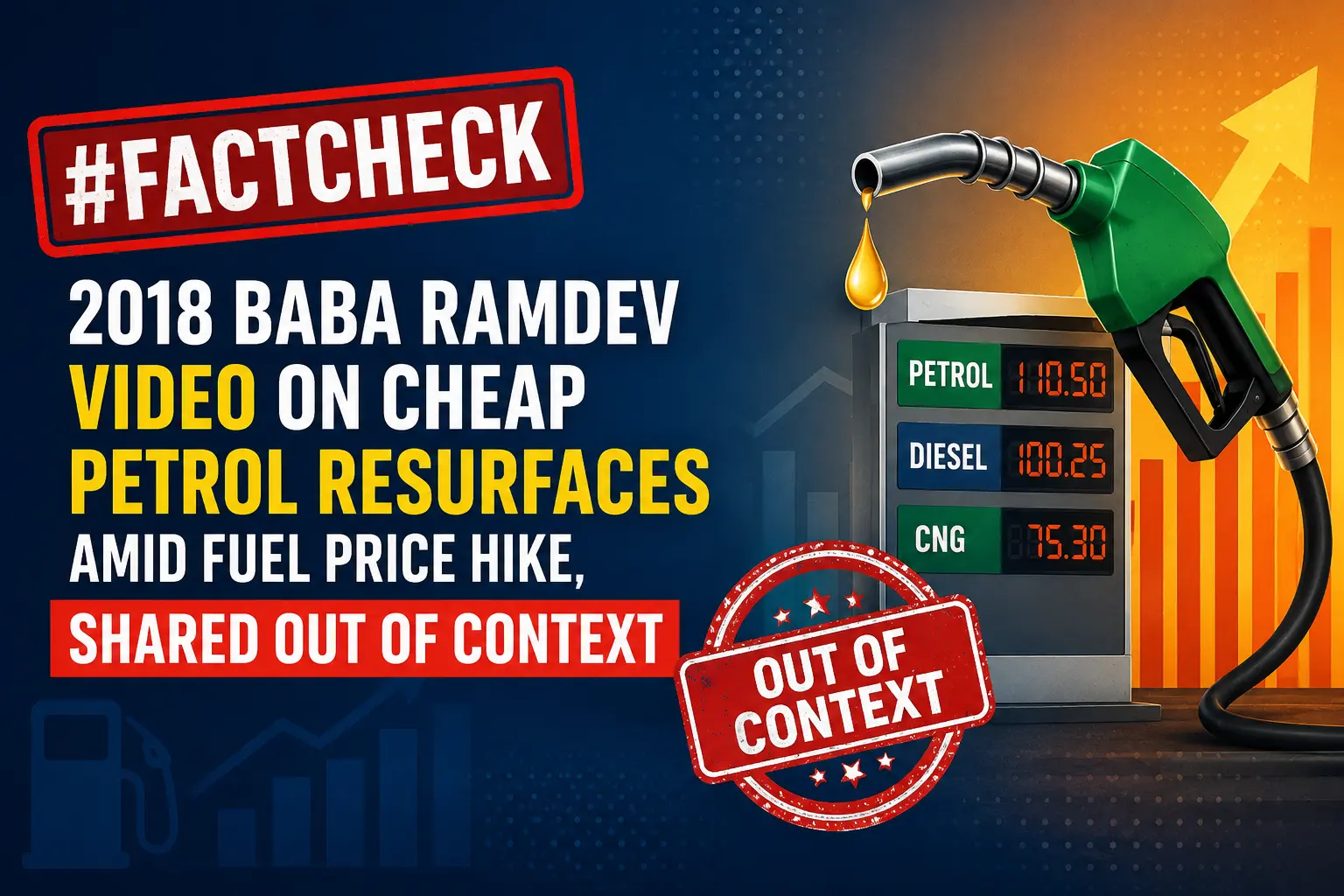 #FactCheck -2018 Baba Ramdev Video on Cheap Petrol Resurfaces Amid Fuel Price Hike, Shared Out of Context