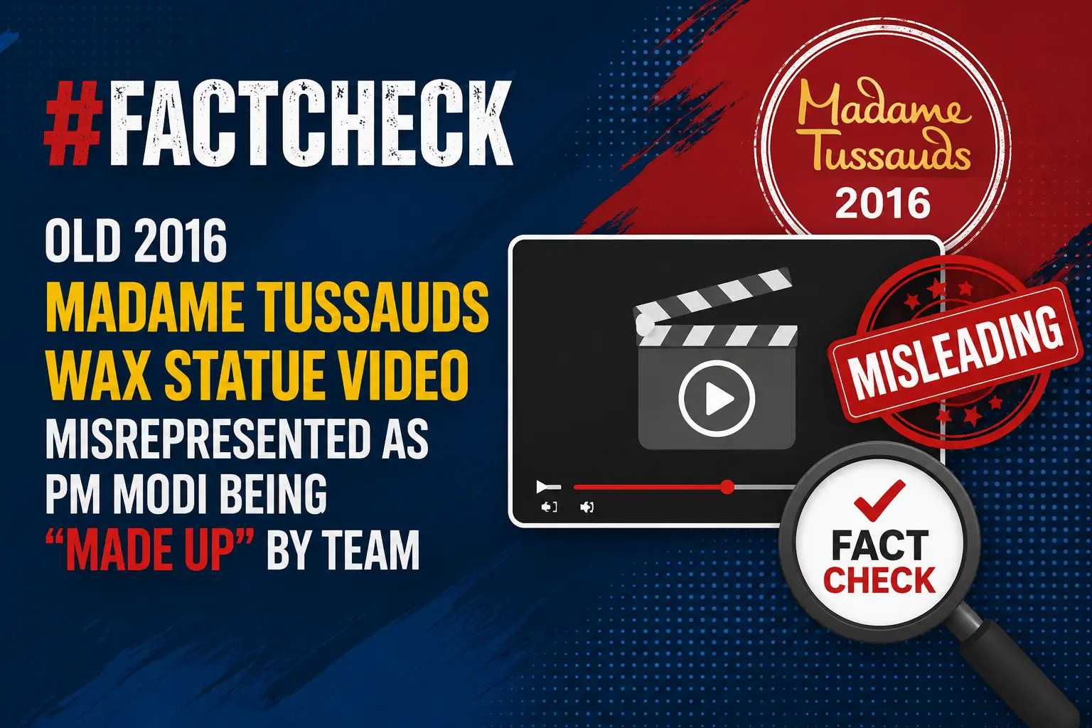 #FactCheck -Old 2016 Madame Tussauds Wax Statue Video Misrepresented as PM Modi Being “Made Up” by Team