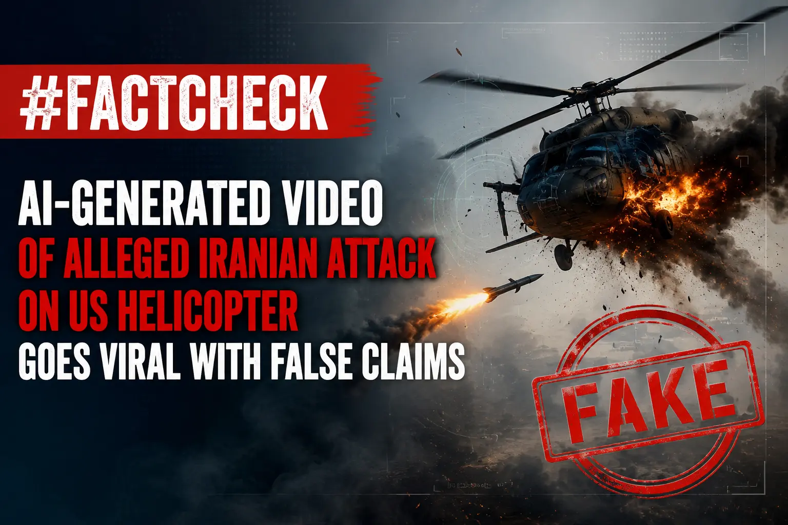 #FactCheck- AI-Generated Video of Alleged Iranian Attack on US Helicopter Goes Viral with False Claims